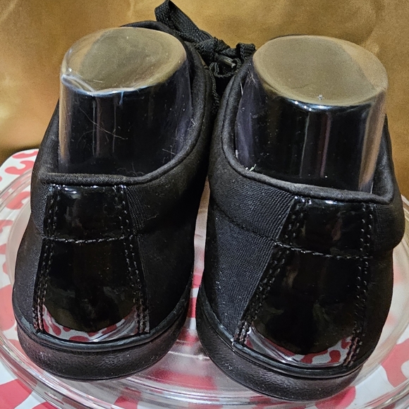 K Easy Spirit Waling Shoes Womens Size 9 Black Leather (Suede) Lace Up On Cue - Picture 4 of 9